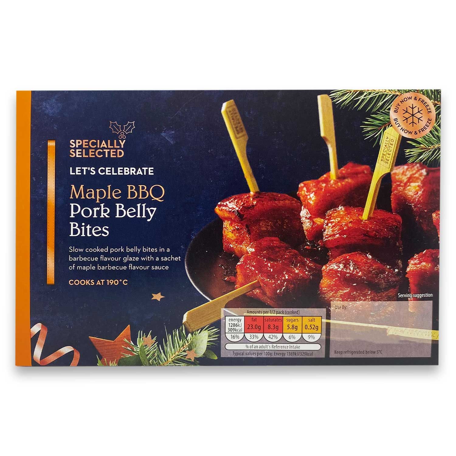 Maple BBQ Pork Belly Bites 300g Specially Selected